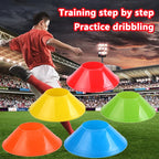 Liveify Agility Training Cones Set – 10 Pack Soccer, Football & Sports Marker Discs for Speed, Footwork & Drill Training