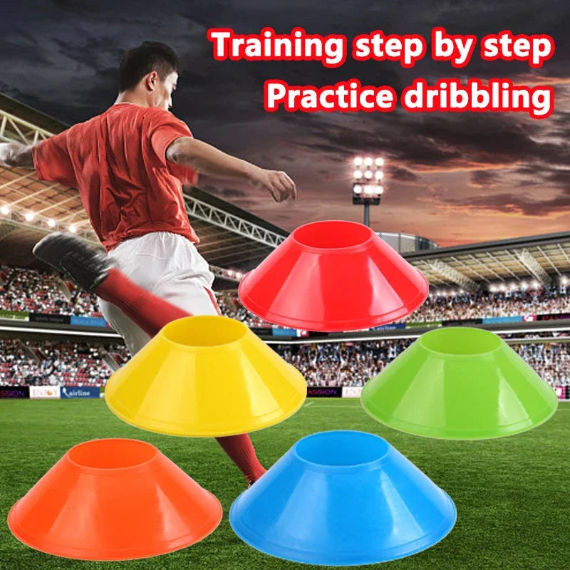 Liveify Agility Training Cones Set – 10 Pack Soccer, Football & Sports Marker Discs for Speed, Footwork & Drill Training