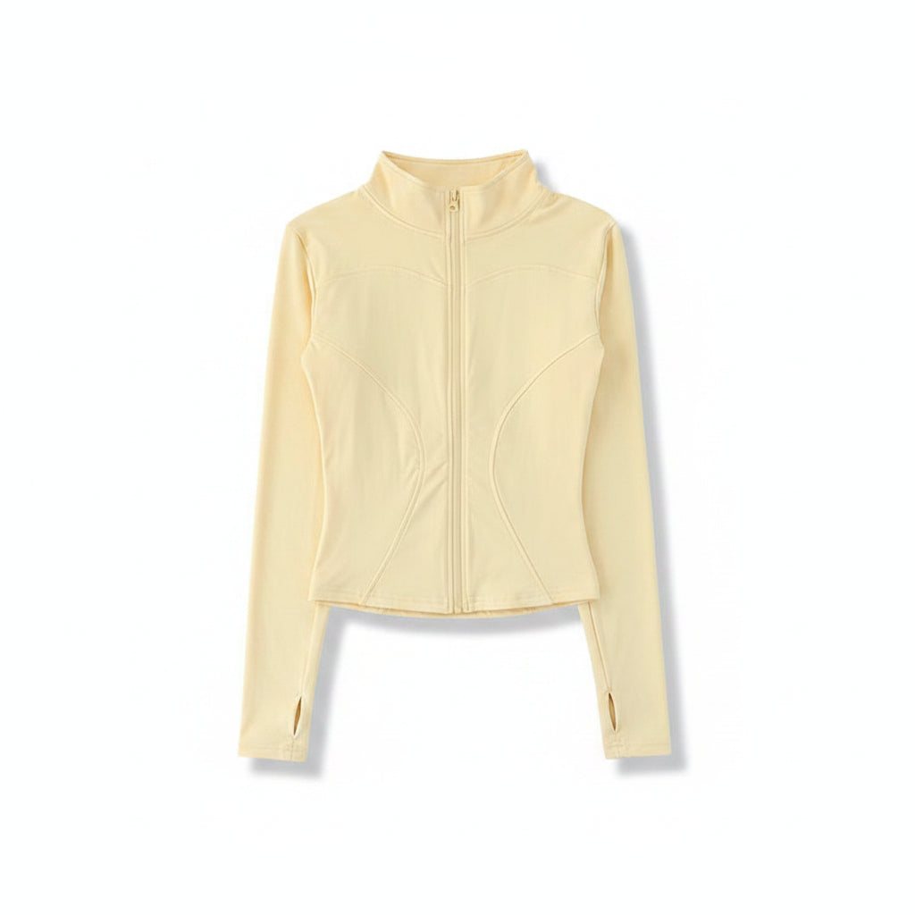 Liveify Women’s Long Sleeve Sport Jacket – Lightweight Gym Training Top, Yoga & Workout Zip Athletic Sportswear Coat