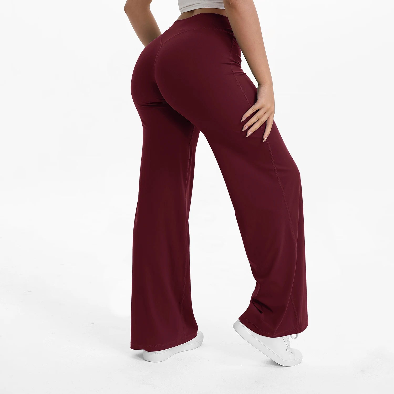 Liveify SoftMotion Straight Leg Yoga Pants – Mid-Waist Naked Feel Pilates, Gym & Running Leggings for Women