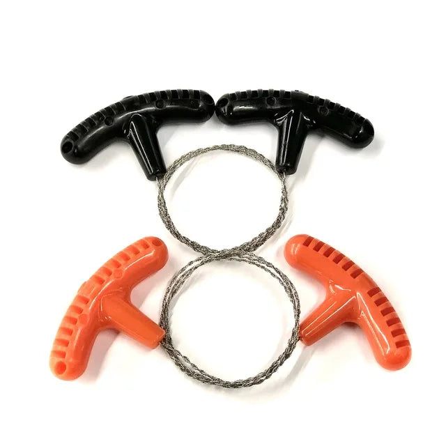 Liveify black and orange plastic T-bar handles with steel cable, ideal for fitness resistance training
