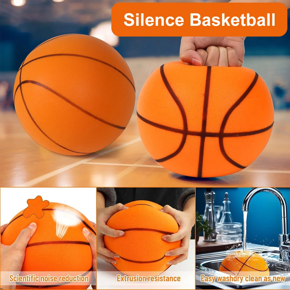 Liveify Silent Foam Basketball – High Bounce Noiseless Indoor Training Ball for Dribbling Practice, Sizes 3, 5 & 7