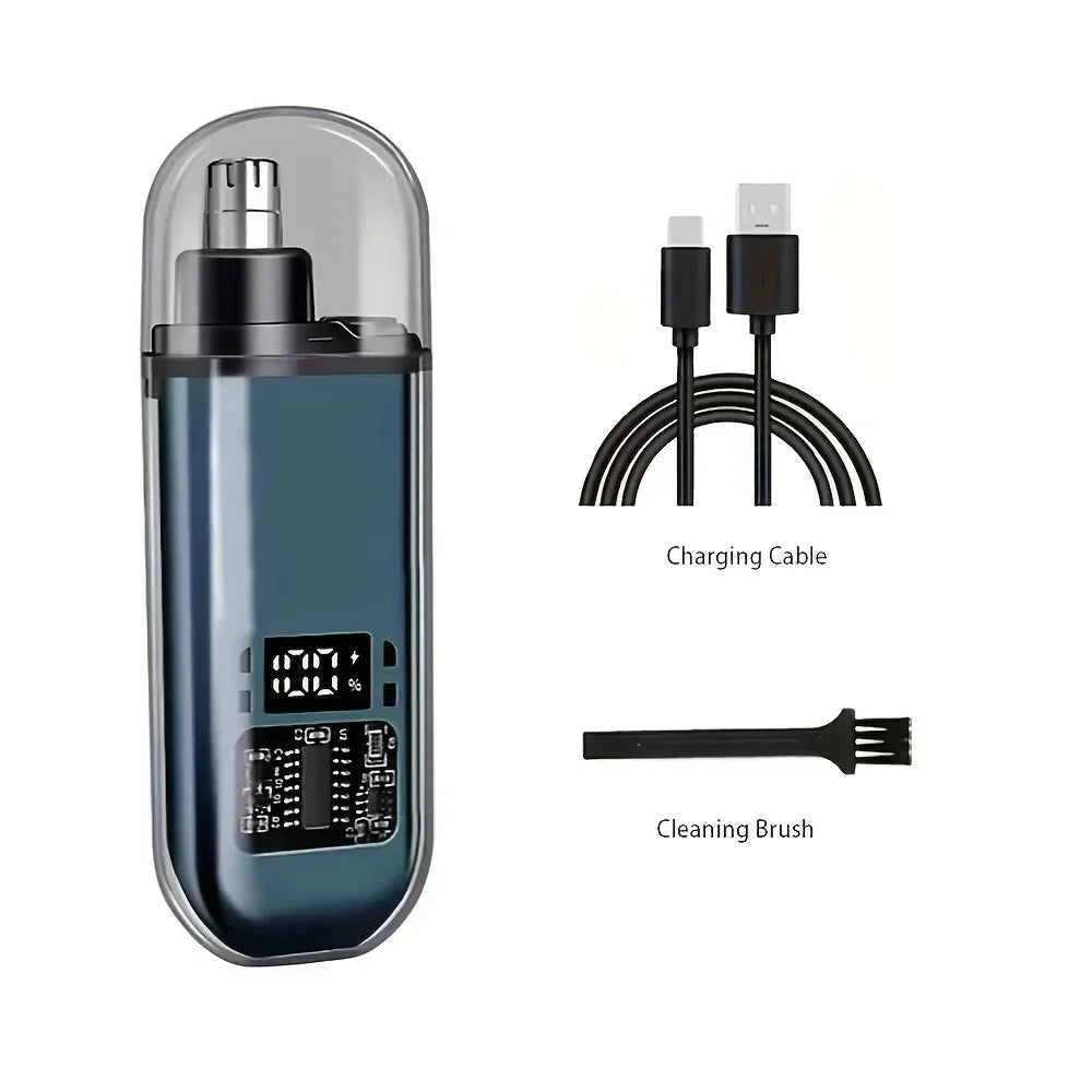 Liveify Nose & Ear Hair Trimmer for Men – USB-C Rechargeable Portable Precision Grooming Kit for Facial Hair, Safe & Pain-Free Trimming