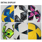 Liveify Professional Soccer Ball Size 5 & 4 – PU Leather Match & Training Football for Outdoor Play, Durable Seamless Design for Enhanced Control & Performance