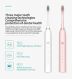 Liveify Sonic Electric Toothbrush – USB Rechargeable IPX7 Waterproof Toothbrush with 6 Cleaning Modes & High-Frequency Deep Cleaning