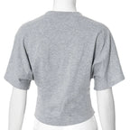 Liveify Women’s Cropped O-Neck T-Shirt – Slim Fit Short Sleeve Crop Top, Casual Streetwear Tee for Spring & Summer