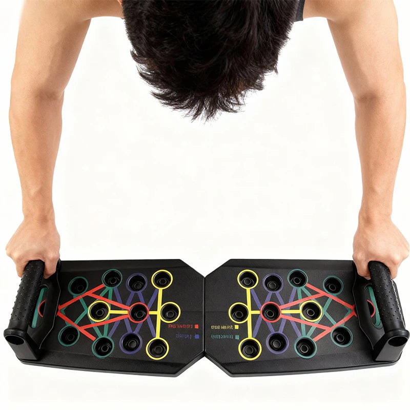 Portable Foldable Push-Up Board Set – Multifunctional Fitness Training System