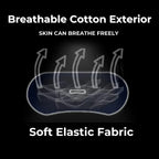 Liveify breathable cotton exterior sleep mask with soft elastic fabric for comfortable fit