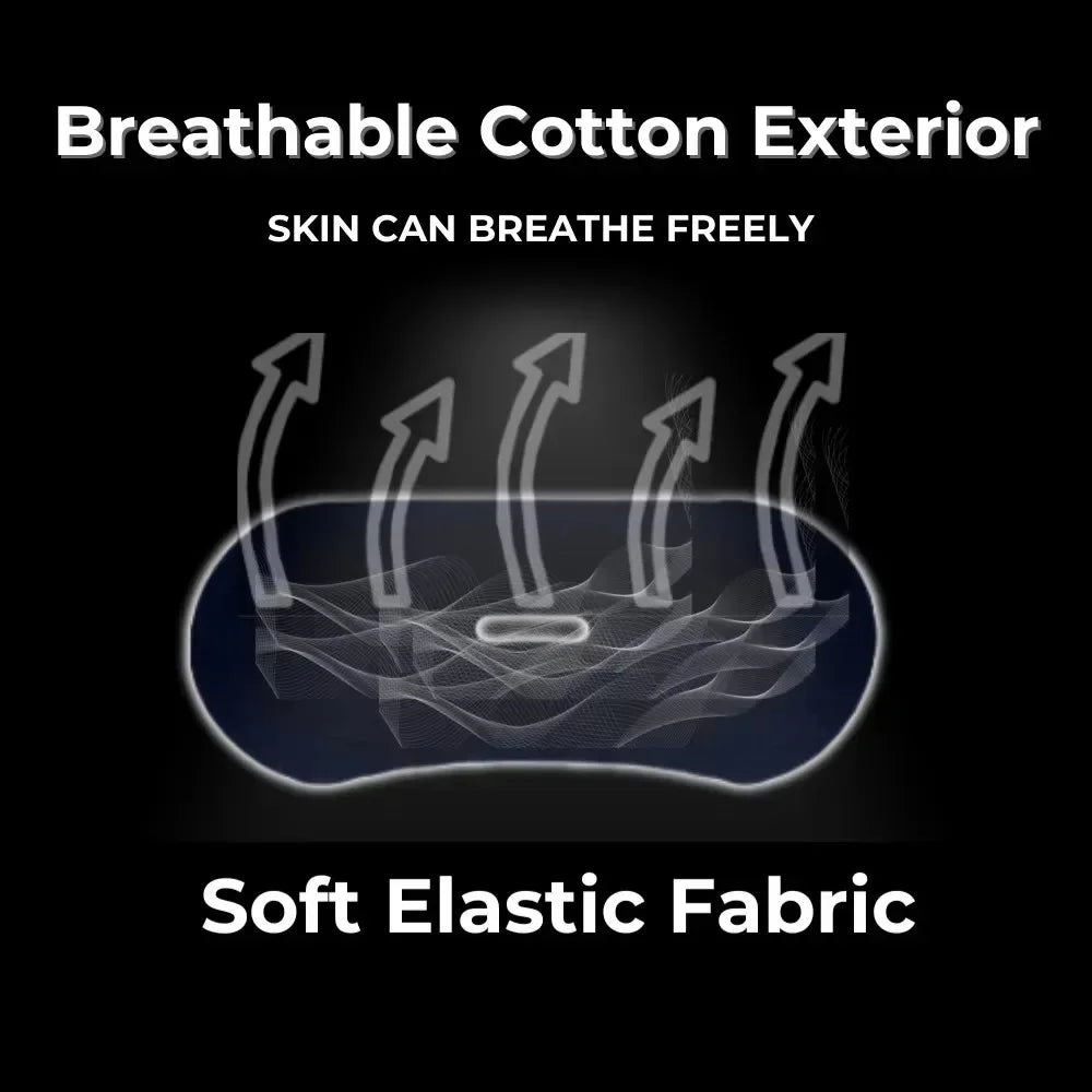 Liveify breathable cotton exterior sleep mask with soft elastic fabric for comfortable fit