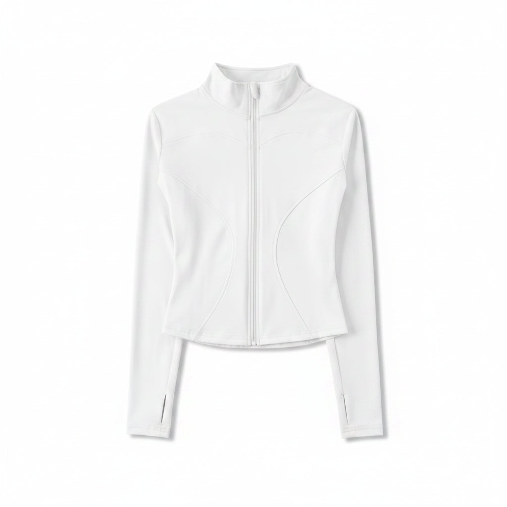 Liveify Women’s Long Sleeve Sport Jacket – Lightweight Gym Training Top, Yoga & Workout Zip Athletic Sportswear Coat