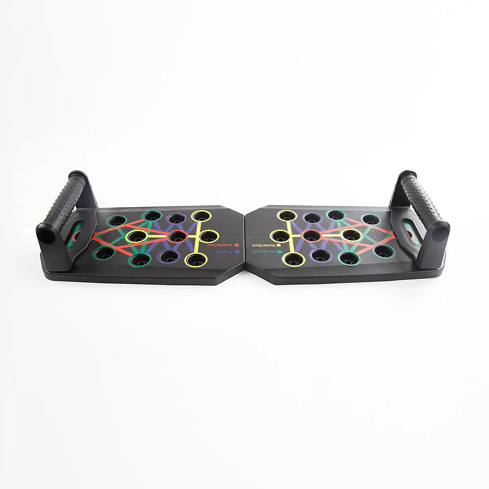 Liveify black resistance band training board with colorful anchor points and textured handles for home workouts