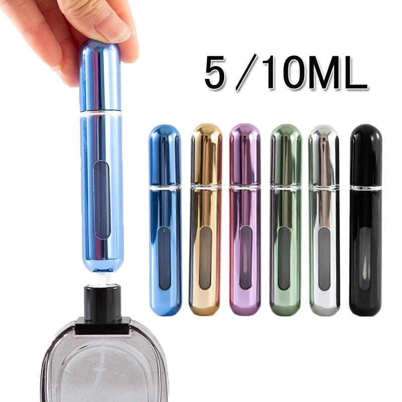 Liveify Refillable Perfume Atomizer – Portable Bottom-Fill Travel Spray Bottle 5ml/10ml for Perfume, Cologne & Fragrance