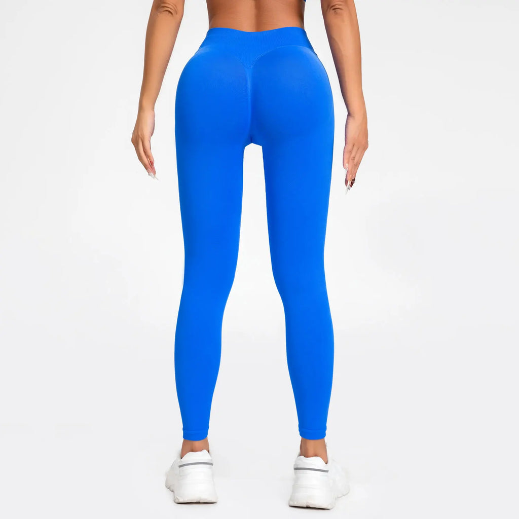 Liveify Impact Seamless Scrunch Leggings – Women’s High Stretch Yoga Pants, Ribbed Waist Gym & Workout Tights for Fitness