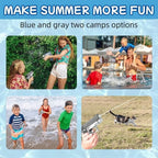 Liveify blue and gray water guns for kids summer fun, outdoor play, pool, beach, and pet games