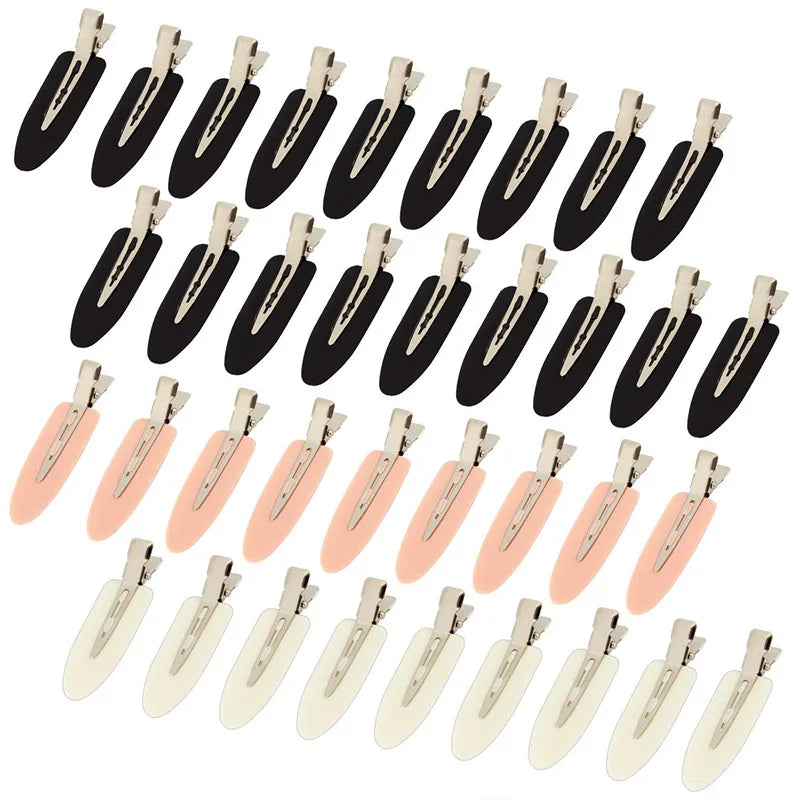 Liveify black, pink, and cream hair clips with metallic clasp for styling