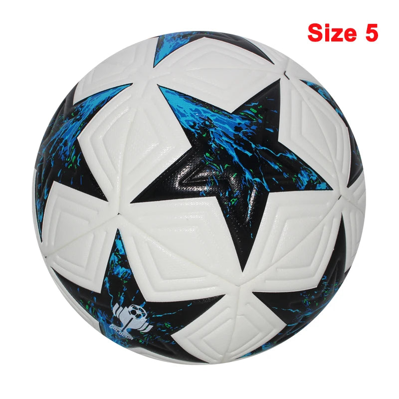 Liveify Professional Soccer Ball Size 5 & 4 – PU Leather Match & Training Football for Outdoor Play, Durable Seamless Design for Enhanced Control & Performance
