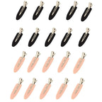 Liveify black and pink hair clips with metal clasp, sleek design for styling