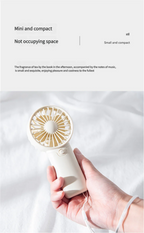 Liveify Portable Mini Fan – Rechargeable Handheld Cooling Fan for Travel, Outdoor Use, Desk Cooling & Personal Comfort