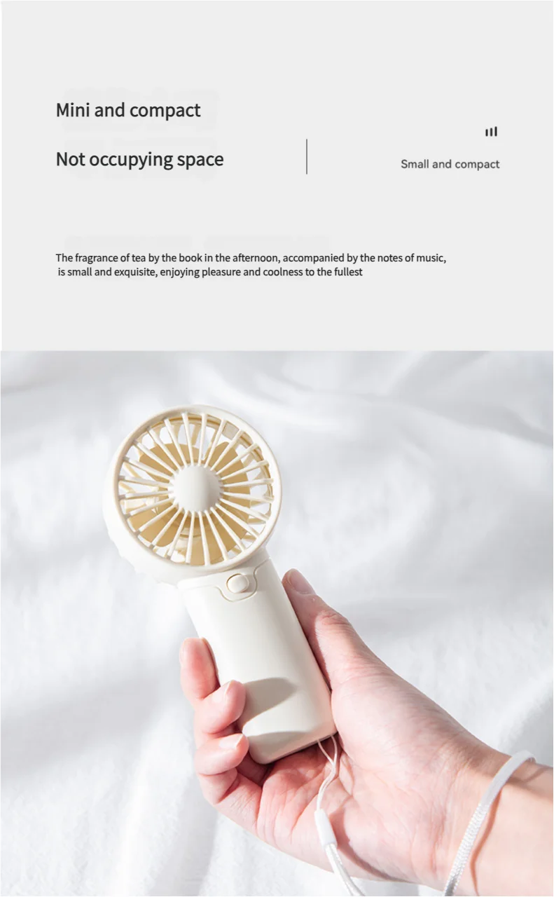 Liveify Portable Mini Fan – Rechargeable Handheld Cooling Fan for Travel, Outdoor Use, Desk Cooling & Personal Comfort