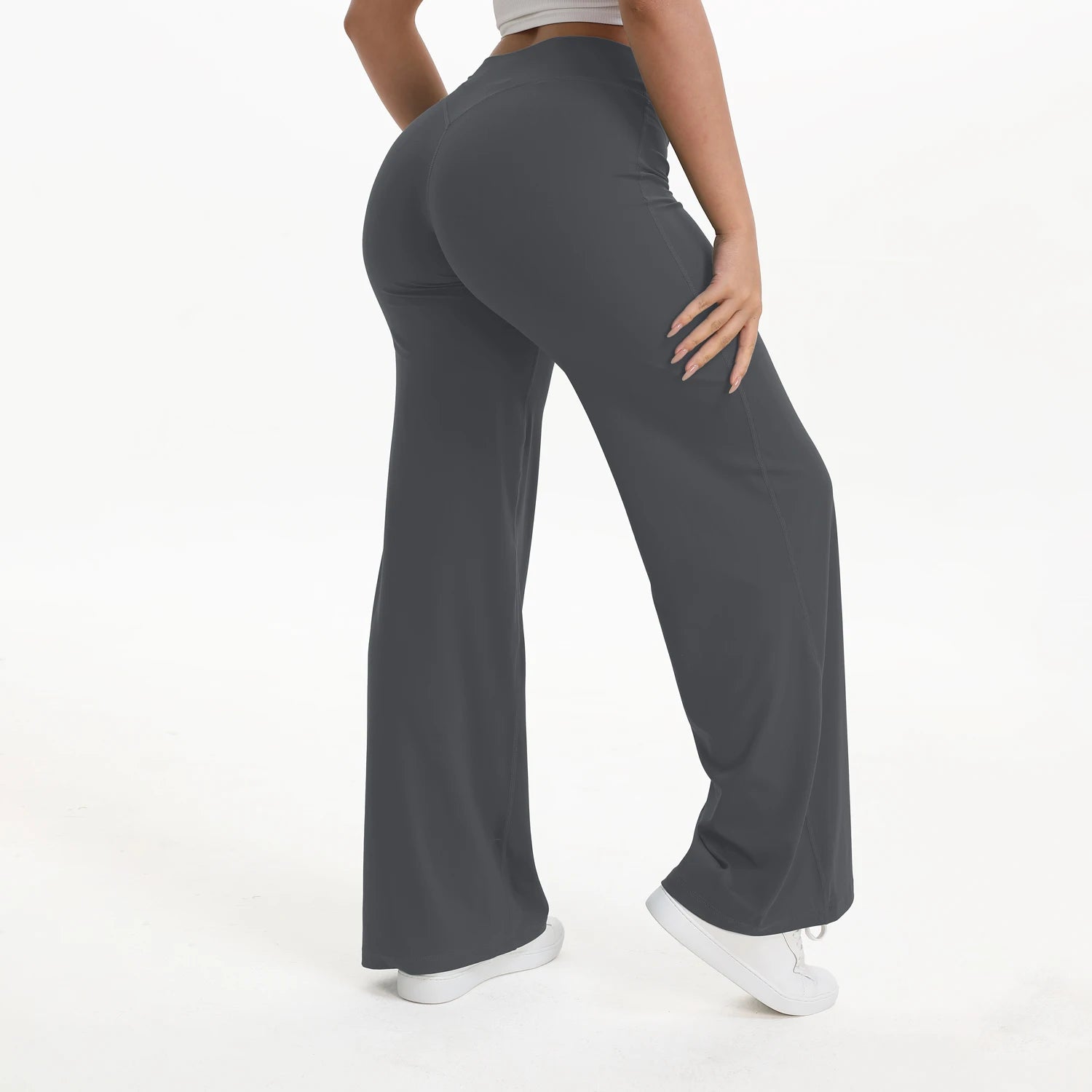 Liveify SoftMotion Straight Leg Yoga Pants – Mid-Waist Naked Feel Pilates, Gym & Running Leggings for Women