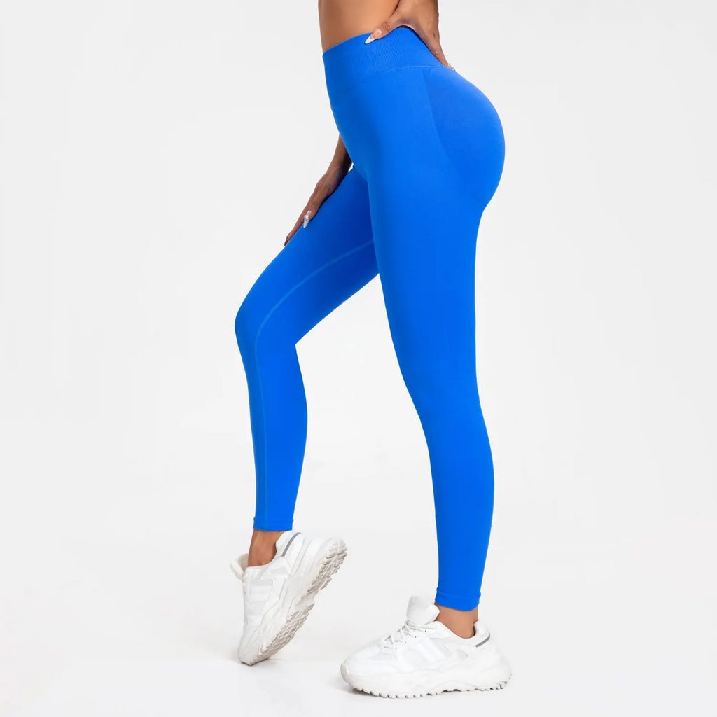 Liveify Impact Seamless Scrunch Leggings – Women’s High Stretch Yoga Pants, Ribbed Waist Gym & Workout Tights for Fitness