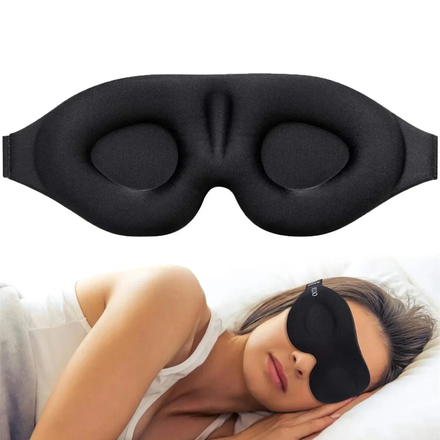 Liveify 3D Sleep Eye Mask – Contoured Light Blocking Blindfold for Men & Women, Comfortable Night Sleep Mask for Travel & Relaxation
