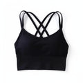 Liveify Cross Back Sports Bra – Women’s Push Up Yoga Bra, Breathable Medium Support Fitness Crop Top for Running & Gym Workouts