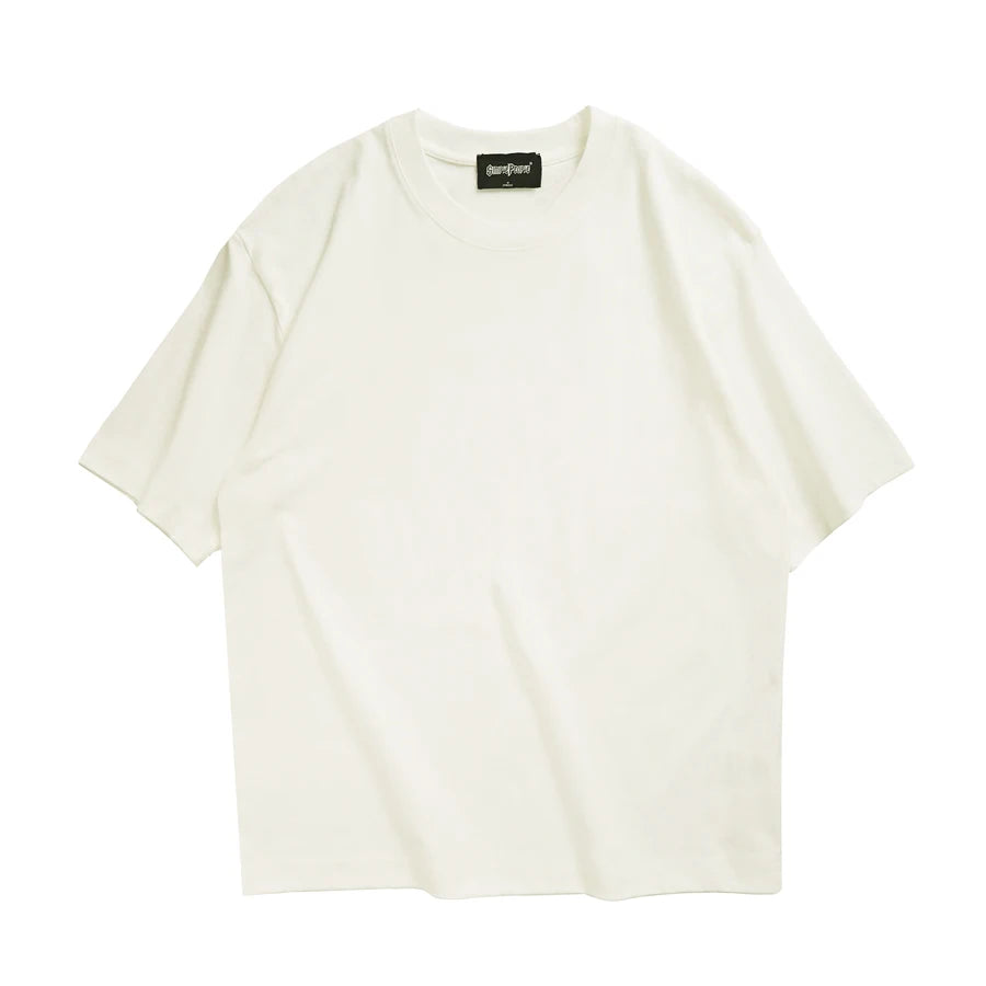 Liveify Oversized Unisex T-Shirt – Casual Summer Cotton Blend Streetwear Tee for Men & Women, Korean-Inspired Basic Solid Top