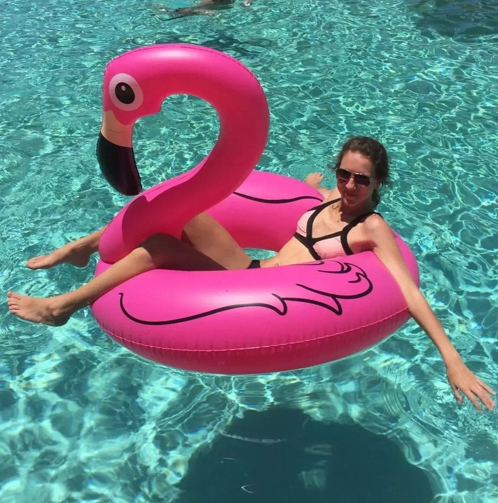 Pool Float Flamingo – Inflatable Flamingo Swimming Ring - liveify
