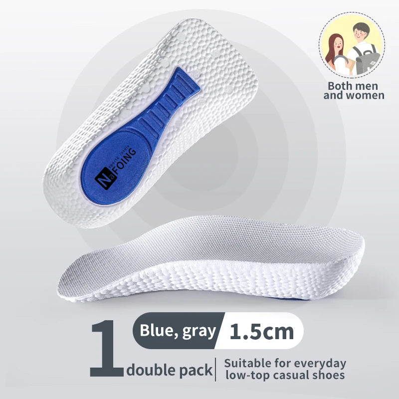 Liveify Memory Foam Height Increase Insoles – Arch Support Orthopedic Shoe Inserts for Men & Women, Heel Lift Insoles for Comfort & Taller Height