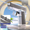 Liveify gray water gun with manual continuous sending and linked breeching features