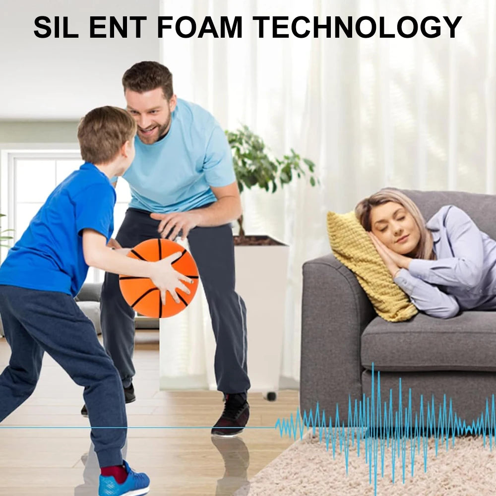 Liveify Silent Foam Basketball – High Bounce Noiseless Indoor Training Ball for Dribbling Practice, Sizes 3, 5 & 7