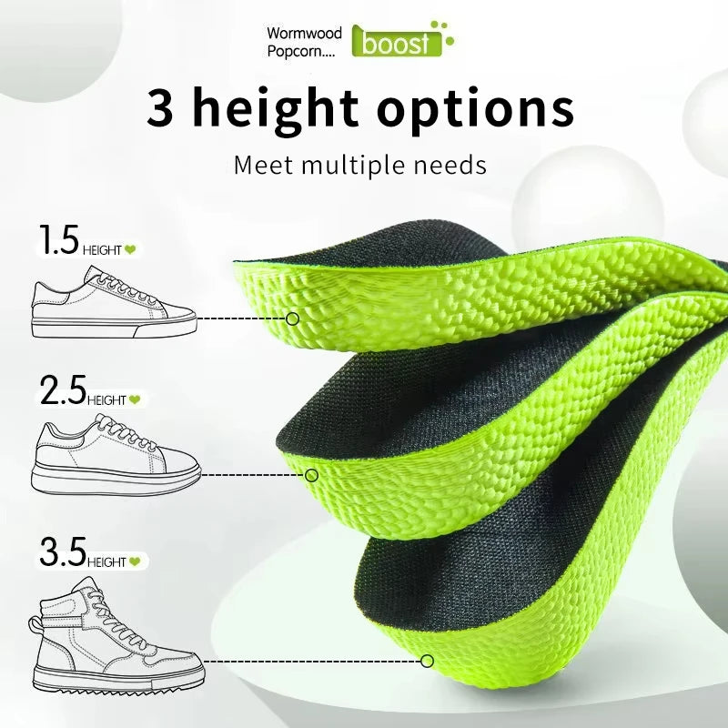 Liveify Memory Foam Height Increase Insoles – Arch Support Orthopedic Shoe Inserts for Men & Women, Heel Lift Insoles for Comfort & Taller Height