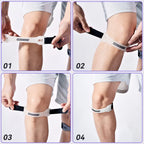 Liveify Adjustable Knee Patellar Strap – Compression Tendon Support Brace for Running, Basketball, Hiking & Sports Protection
