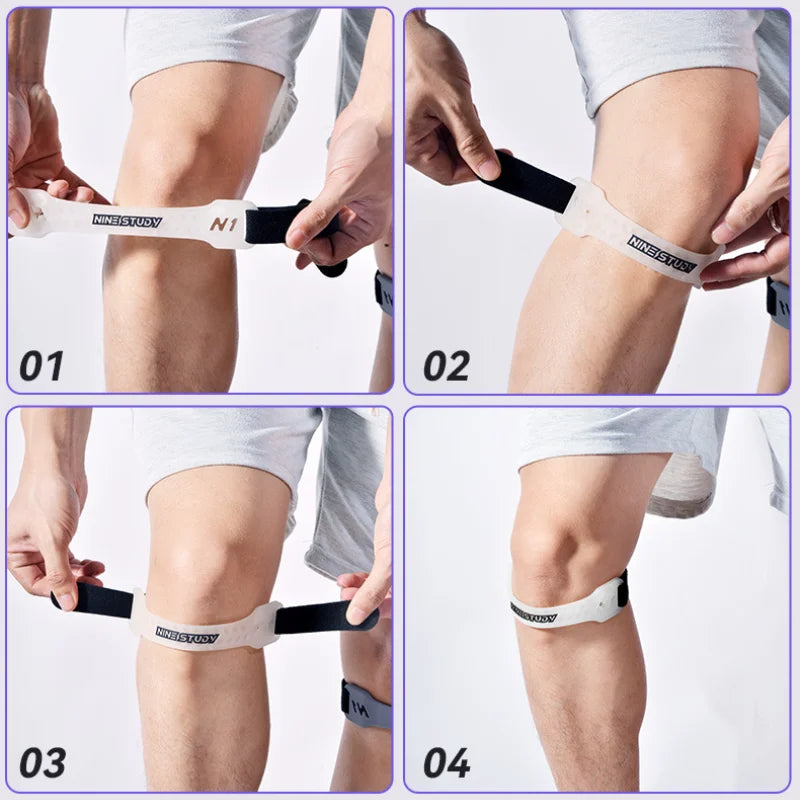 Liveify Adjustable Knee Patellar Strap – Compression Tendon Support Brace for Running, Basketball, Hiking & Sports Protection