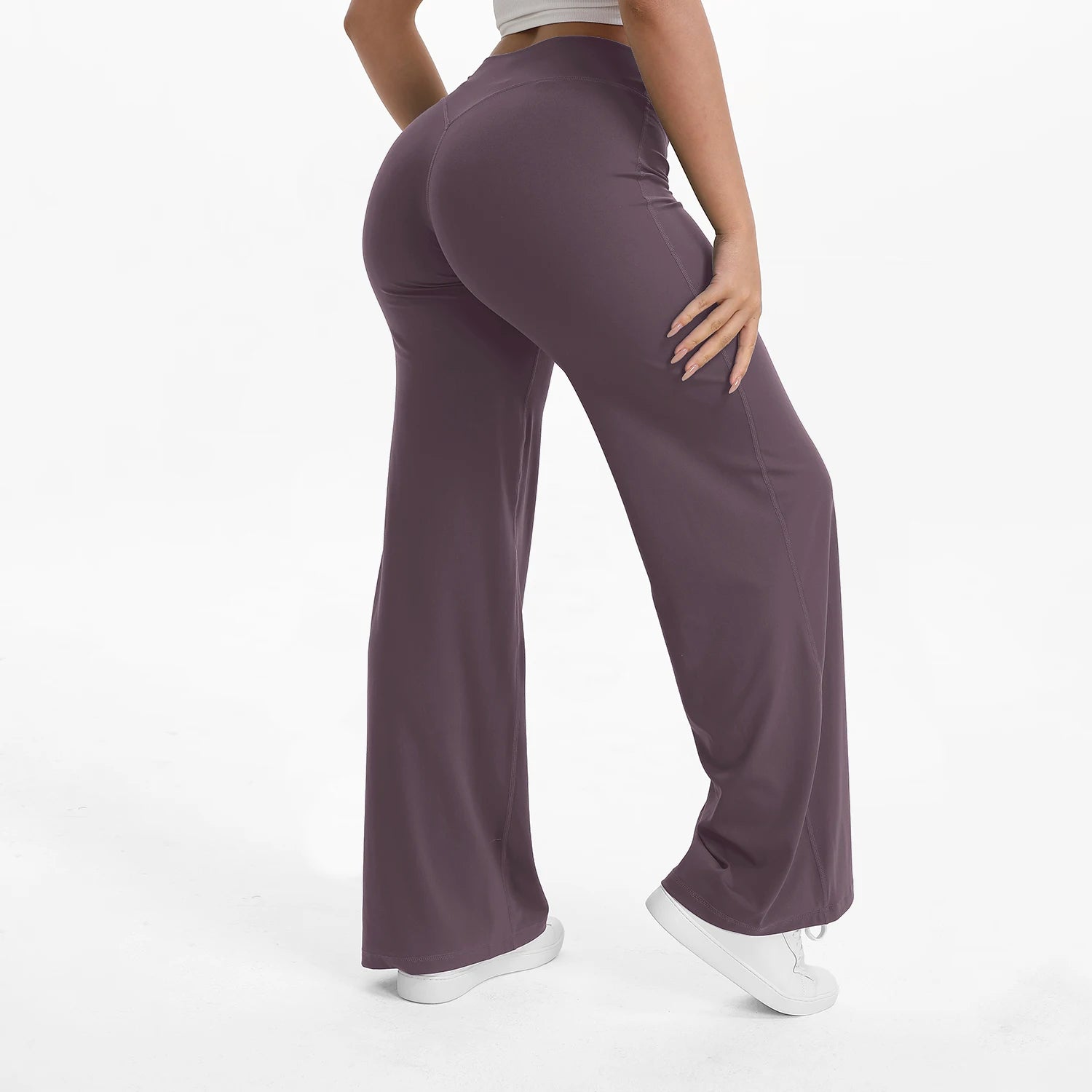 Liveify SoftMotion Straight Leg Yoga Pants – Mid-Waist Naked Feel Pilates, Gym & Running Leggings for Women