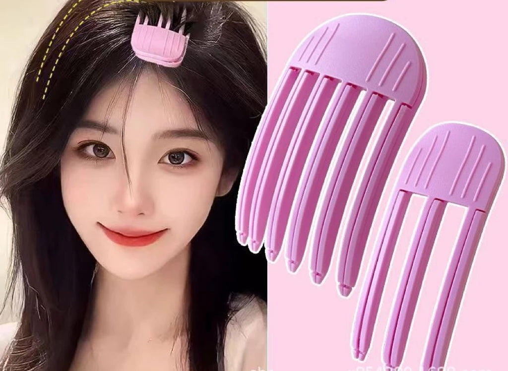 Liveify pink plastic hair clip with wide teeth for styling and securing hair