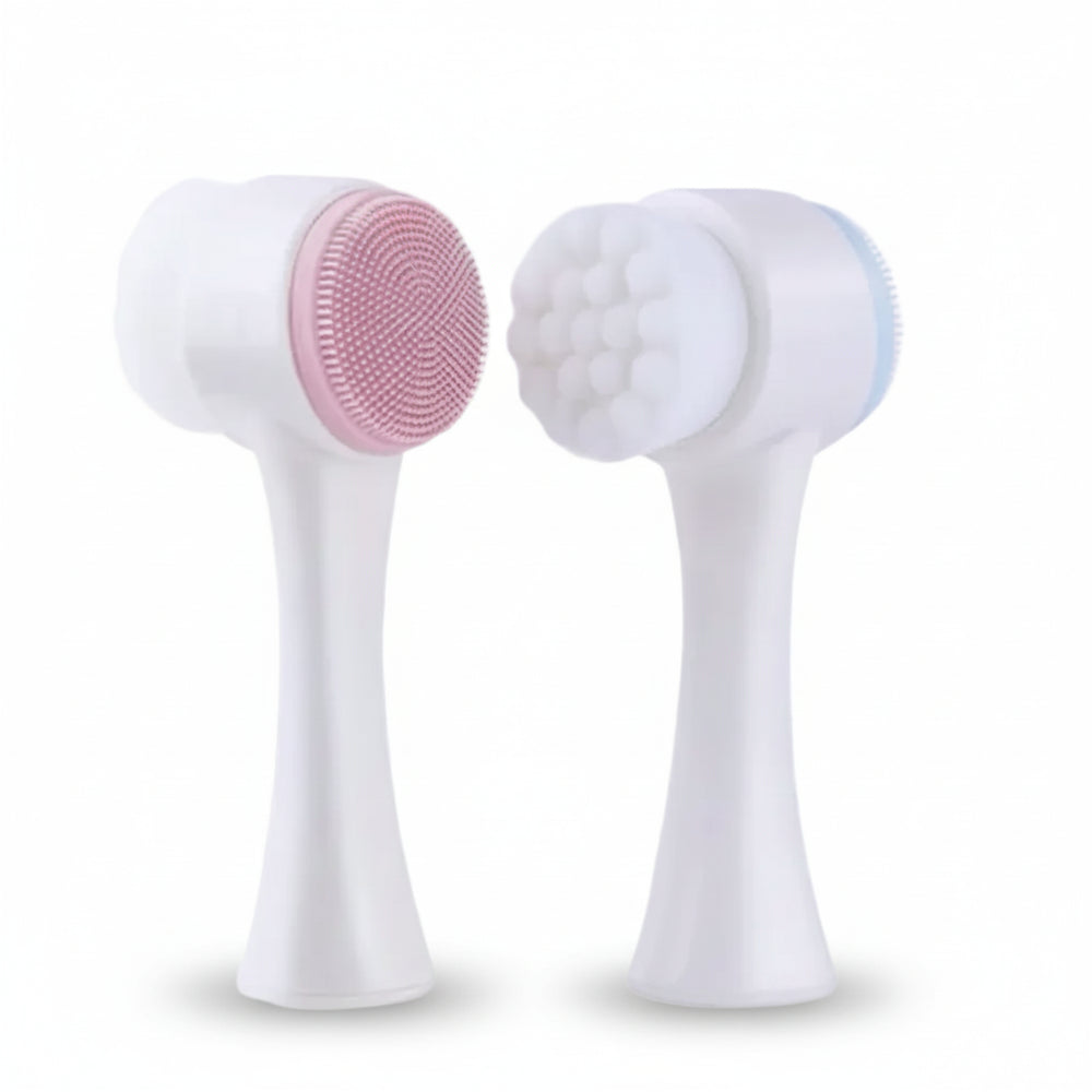 3D Double Silicone Facial Cleansing Brush - liveify
