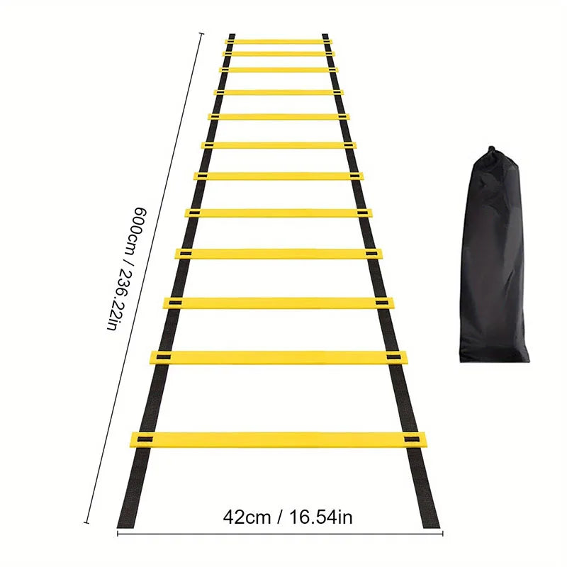 Liveify Agility Training Ladder – Adjustable Speed Ladder for Football, Soccer, Basketball, Fitness & Athletic Footwork Drills
