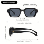 Retro Square Sunglasses – Stylish Vintage UV Protection - liveify