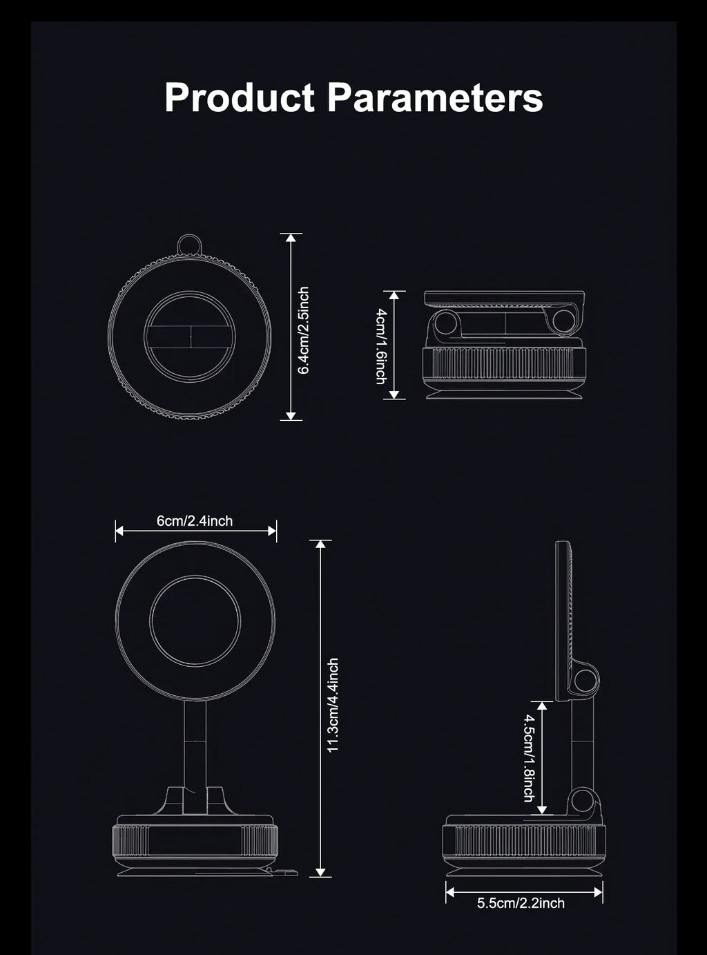 Dashboard and Windshield Phone Holder - liveify