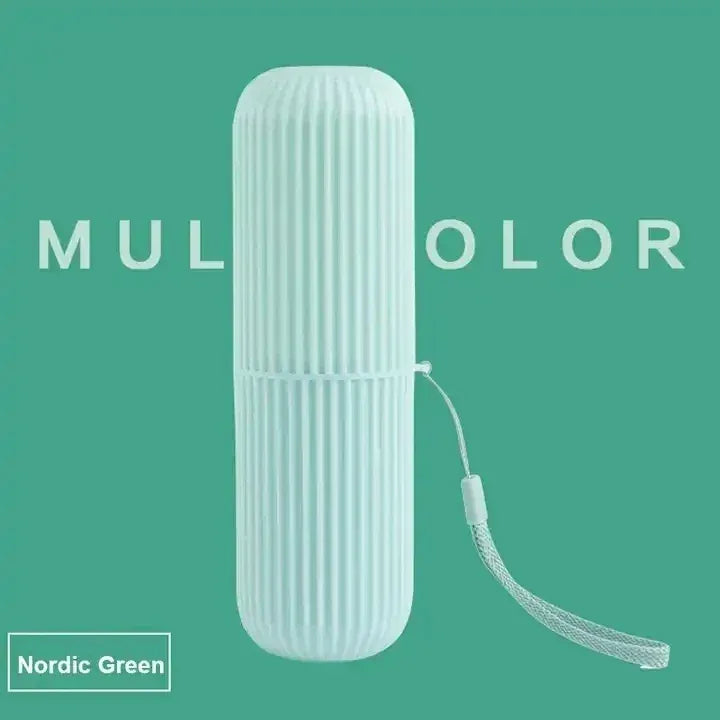 Travel Toothpaste & Toothbrush Holder – Portable Oral Care Case - liveify