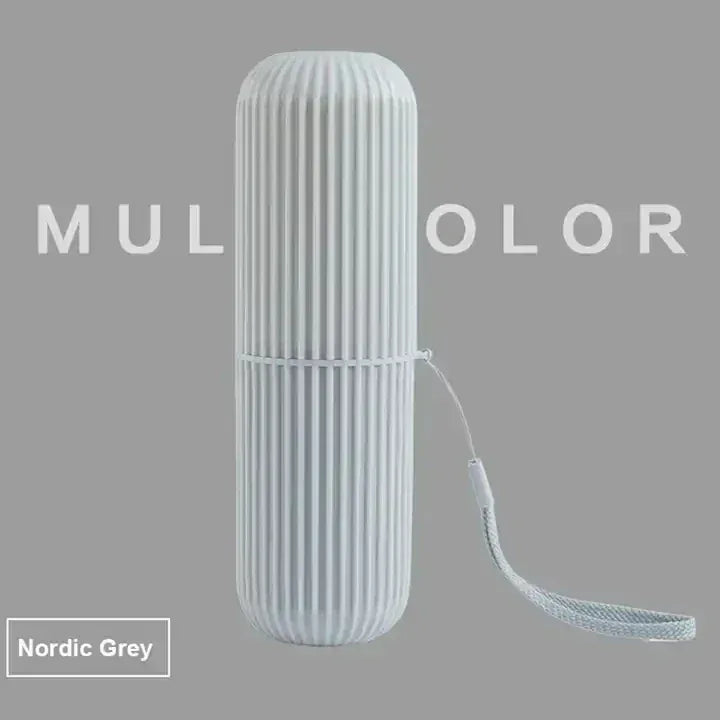 Travel Toothpaste & Toothbrush Holder – Portable Oral Care Case - liveify