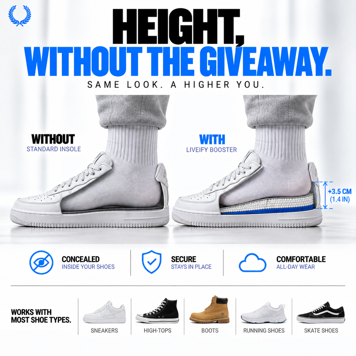 Liveify Memory Foam Height Boosters