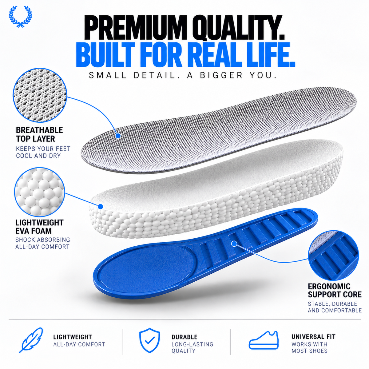 Liveify Memory Foam Height Boosters