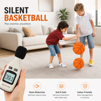 Liveify Silent Foam Basketball – Geräuscharmer Indoor-Trainingsball mit hohem Sprung für Dribbling-Übungen, Größen 3, 5 & 7