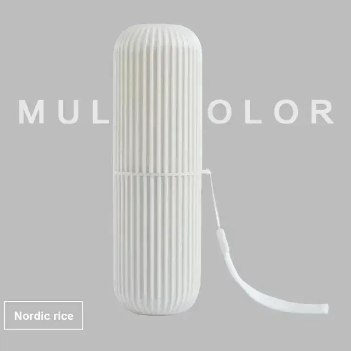 Travel Toothpaste & Toothbrush Holder – Portable Oral Care Case - liveify